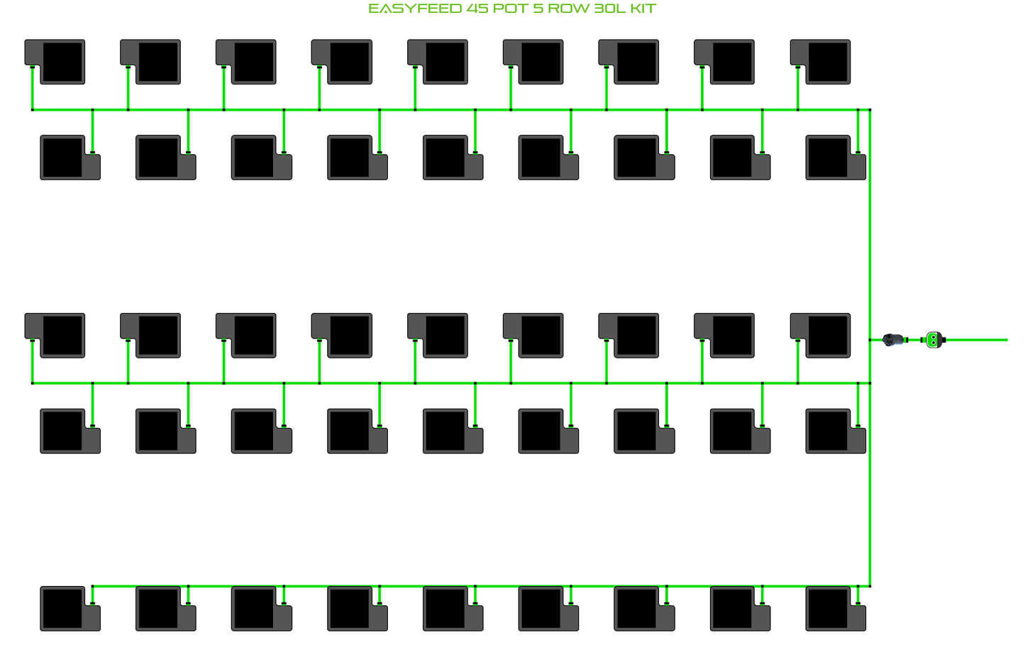 ALIEN EasyFeed 45 Pot 5 Row Kit
