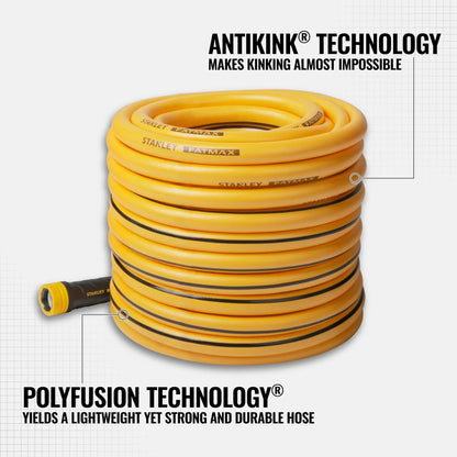 FatMax 50 ft professional grade water hose, yellow with Stanley FatMax, garden hose on Tampa Home & Garden Store
