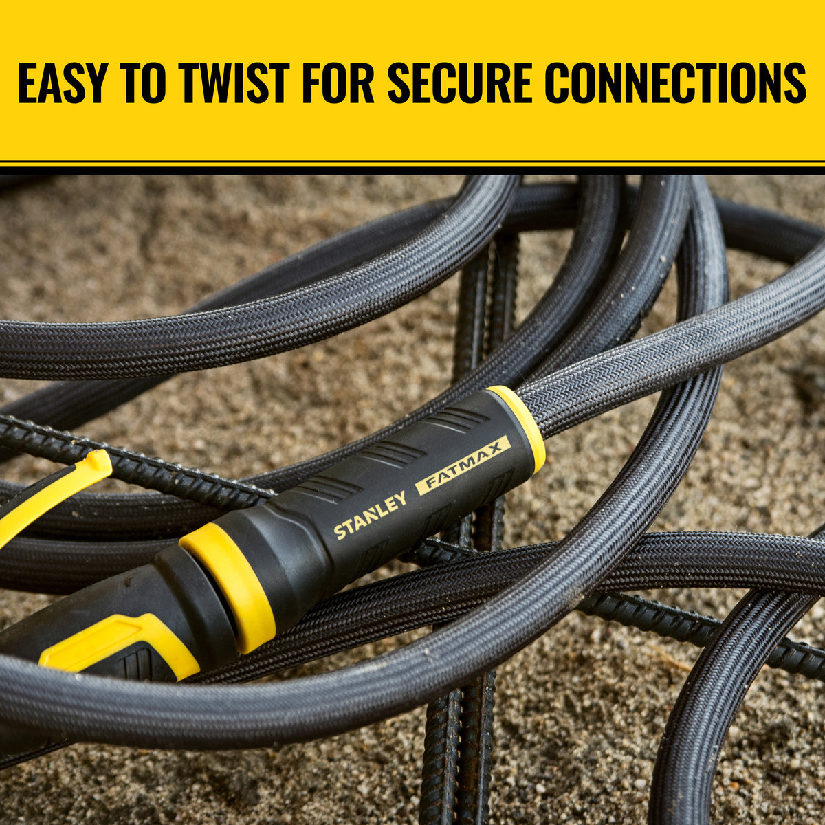 Stanley 100 ft x 5/8" Fabric Hose w/Swivel Coupling