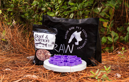 Mezcla de carne de res cruda y salmón silvestre para gatos y perros — Prey Model Raw | Raw Instincts Florida