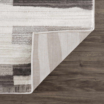 Bojana Broken-Striped Area Rug neutral beige-gray by Boutique Rugs on Tampa Home & Garden Store