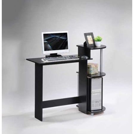 Escritorio de computadora contemporáneo en acabado negro y gris