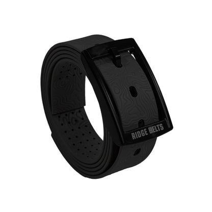 Lightweight Ridge Belt with black embossed strap and Ridge Belts buckle on Tampa Home & Garden Store