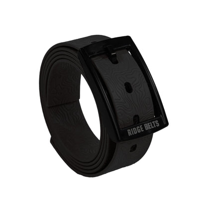 Lightweight Ridge Belt in black with embossed pattern and metal buckle by Ridge Belts on Tampa Home & Garden Store