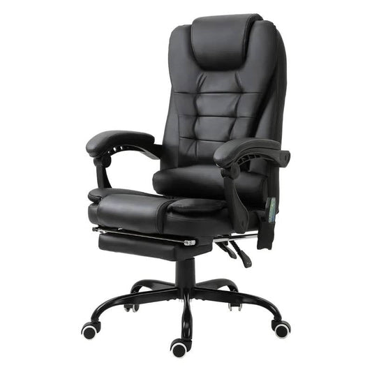 Black 7 Mode Vibrating High Back Executive Massage Adjustable Office Chair - Tampa Home & Garden Store