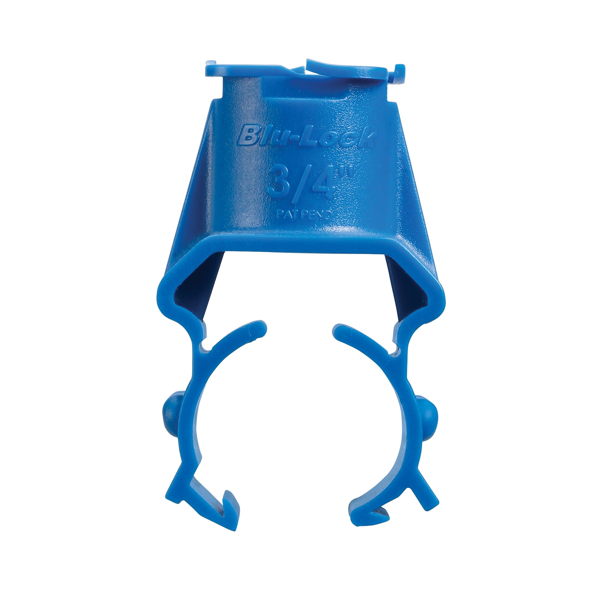 3/4 in Blu-Lock saddle with 1/2 in FPT tap Orbit Irrigation blue plastic irrigation connector on Tampa Home & Garden Store