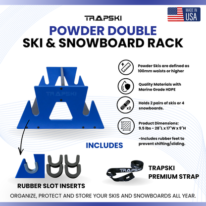 Trapski and Double Mobile Powder Ski Rack