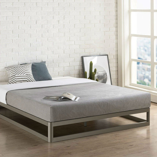 Full size Heavy Duty Modern Low Profile Metal Platform Bed Frame - Tampa Home & Garden Store