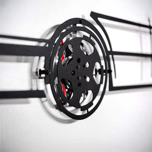 BMW E34 M5 Wall Art – Classic Steel Silhouette with Spinning Wheels-KAFMEKA014 - Tampa Home & Garden Store