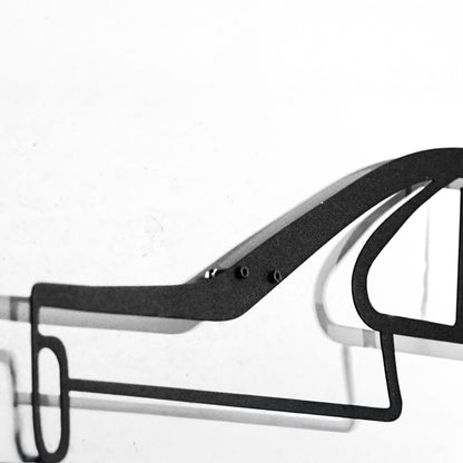 BMW E34 M5 Wall Art – Classic Steel Silhouette with Spinning Wheels-KAFMEKA014 - Tampa Home & Garden Store