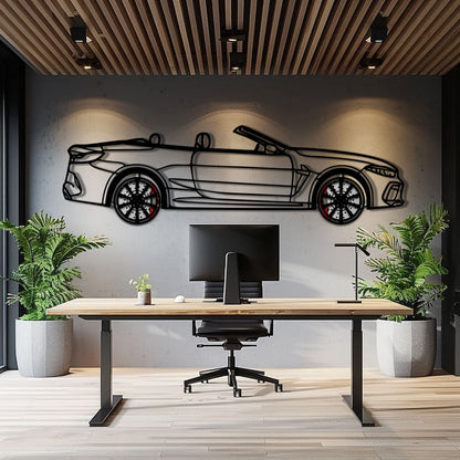BMW M8 Competition Metal Car Wall Art with Rotating Wheels - M Power Luxury Silhouette - Interactive Automotive Wall Art - KAFMEKA109 - Tampa Home & Garden Store