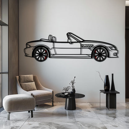 BMW Z3 Metal Car Wall Art with Rotating Wheels - Classic Roadster Silhouette Decor - Interactive Automotive Wall Art - KAFMEKA112 - Tampa Home & Garden Store