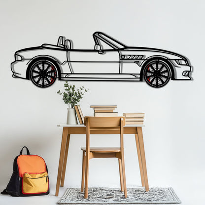 BMW Z3 Metal Car Wall Art with Rotating Wheels - Classic Roadster Silhouette Decor - Interactive Automotive Wall Art - KAFMEKA112 - Tampa Home & Garden Store