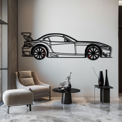 BMW Z4 E89 Metal Car Wall Art with Rotating Wheels - Modern Roadster Silhouette Decor - Interactive Automotive Wall Art - KAFMEKA113 - Tampa Home & Garden Store