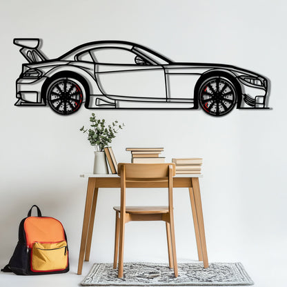 BMW Z4 E89 Metal Car Wall Art with Rotating Wheels - Modern Roadster Silhouette Decor - Interactive Automotive Wall Art - KAFMEKA113 - Tampa Home & Garden Store