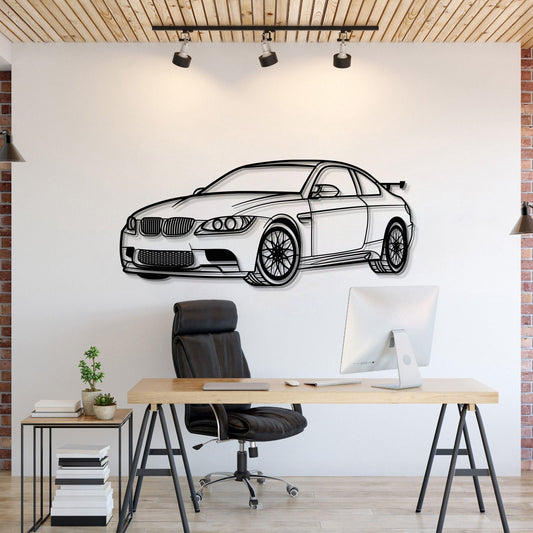 Décoration murale métallique de voiture E92 M3 Perspective - MT0430
