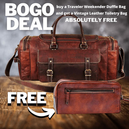 BOGO: Traveler Weekender Duffle Bag & Toiletry Bag - Tampa Home & Garden Store