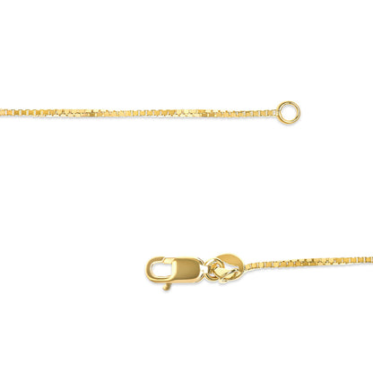 14K yellow gold box chain necklace unisex 16in with round ring clasp on Tampa Home & Garden Store