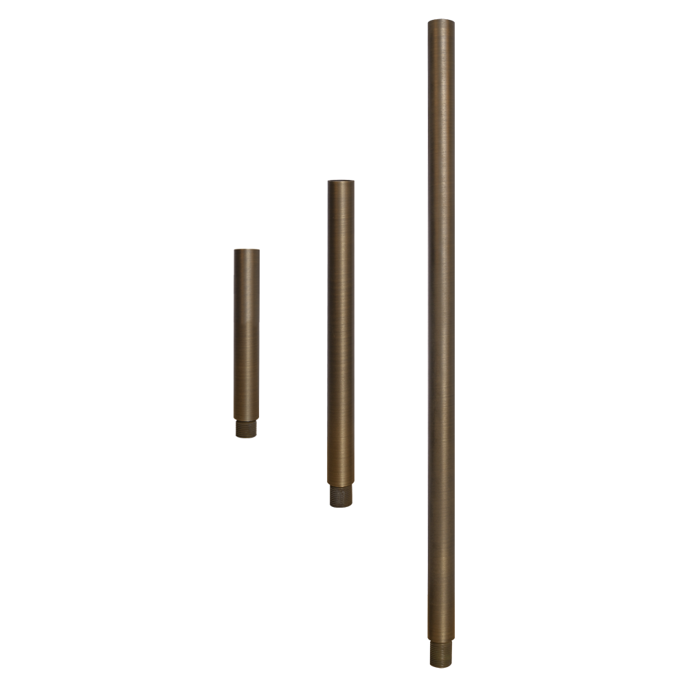 BPE - Brass Post Extension 6", 12" or 24" for Brass Path/Spot Light Fixtures - Tampa soil911.com