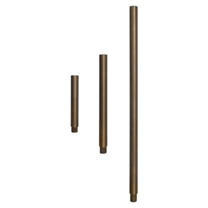 BPE - Brass Post Extension 6", 12" or 24" for Brass Path/Spot Light Fixtures - Tampa soil911.com