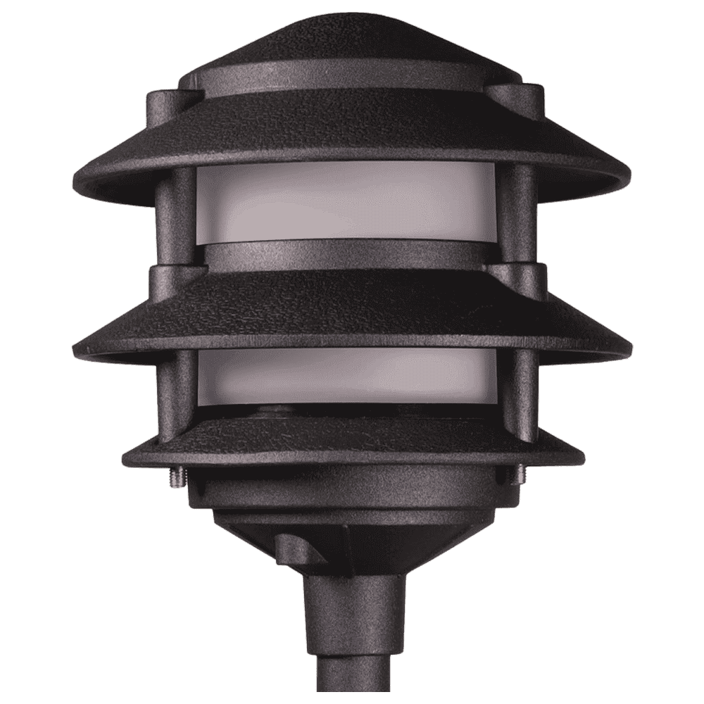 KL302 12V AC/DC Aluminum Low Voltage Landscape Lighting 3 Tier Pagoda Path Light