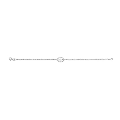 Sterling silver MOM charm bracelet with diamond accents, 7in, Bids.com on Tampa Home & Garden Store