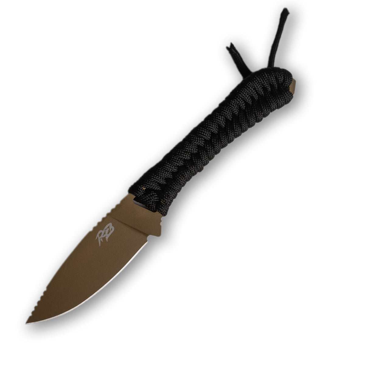 Ultralight Ridge Blade knife by Ridge Belts with bronze blade and black paracord wrap on Tampa Home & Garden Store