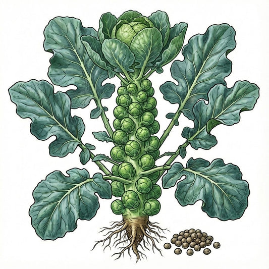 BRUSSEL SPROUT Seeds, Long Island - Tampa Home & Garden Store