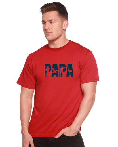 PAPA graphic tee, red bamboo viscose/organic cotton short sleeve, Spun Bamboo on Tampa Home & Garden Store