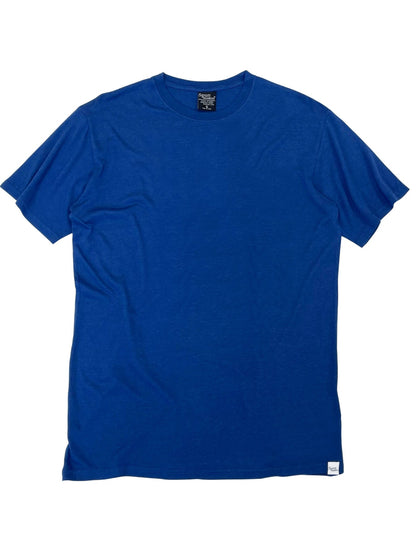 Custom Printed men's bamboo viscose/organic cotton T-shirt in blue by Spun Bamboo on Tampa Home & Garden Store