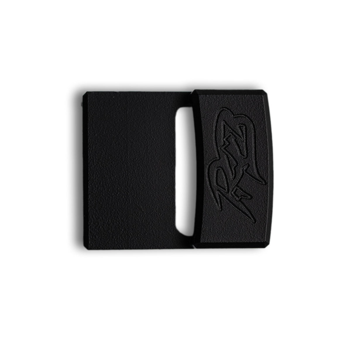 MTN LITE Buckle by Ridge Belts in black leather, embossed design, pair on Tampa Home & Garden Store