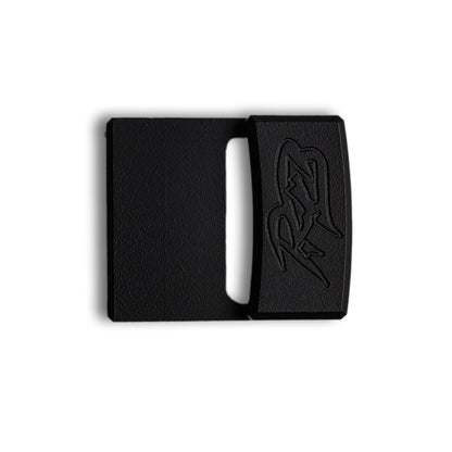 MTN LITE Buckle by Ridge Belts in black leather, embossed design, pair on Tampa Home & Garden Store