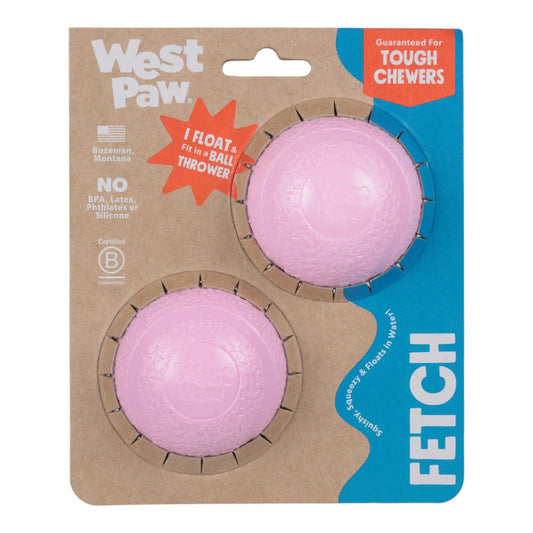Boundr Dog Ball 2-Pack Bubblegum Chew Toy