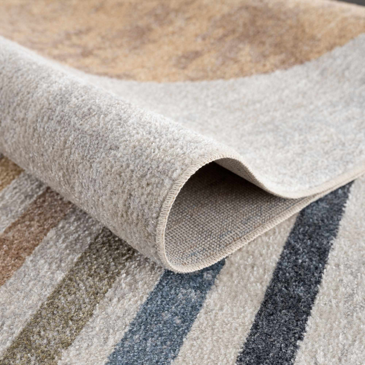 Giza washable area rug beige cream multitone, soft textured pile by Boutique Rugs on Tampa Home & Garden Store