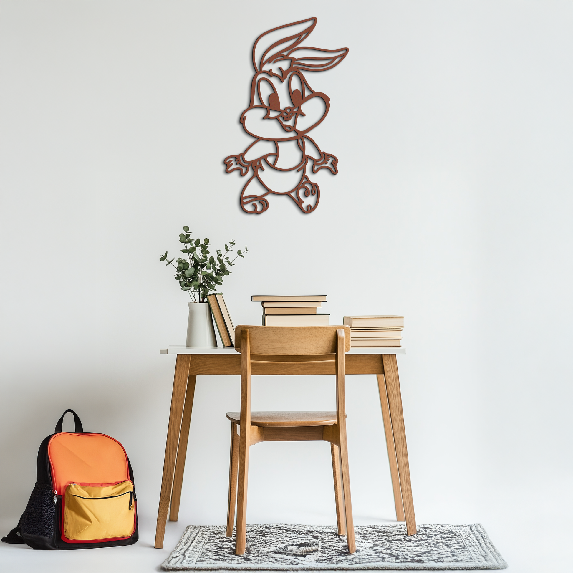 Baby Bugs Bunny Metal Wall Art – Classic Cartoon Character Silhouette for Fans- KAF659 - Tampa Home & Garden Store