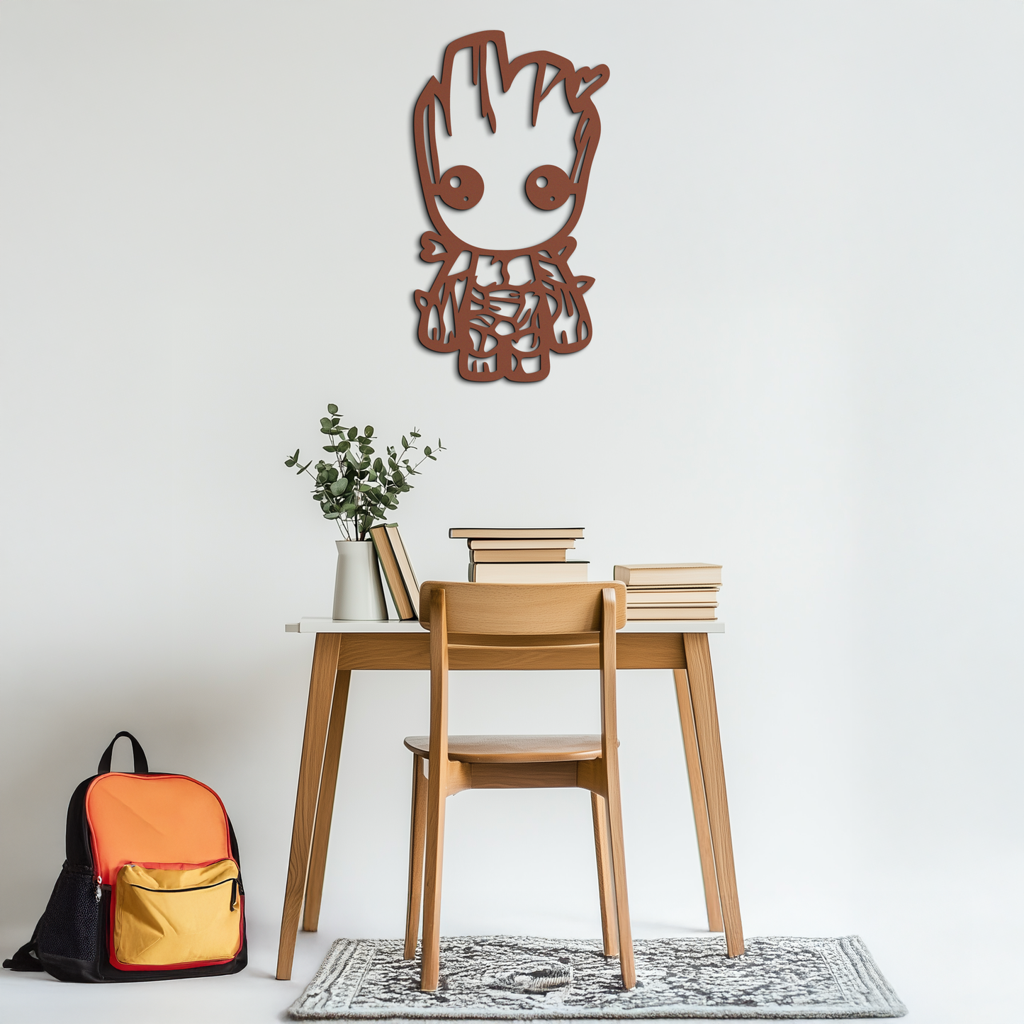 Baby Groot Silhouette Metal Wall Art – Cute Comic Character Metal Decor for Kids and Fans- KAF636 - Tampa Home & Garden Store