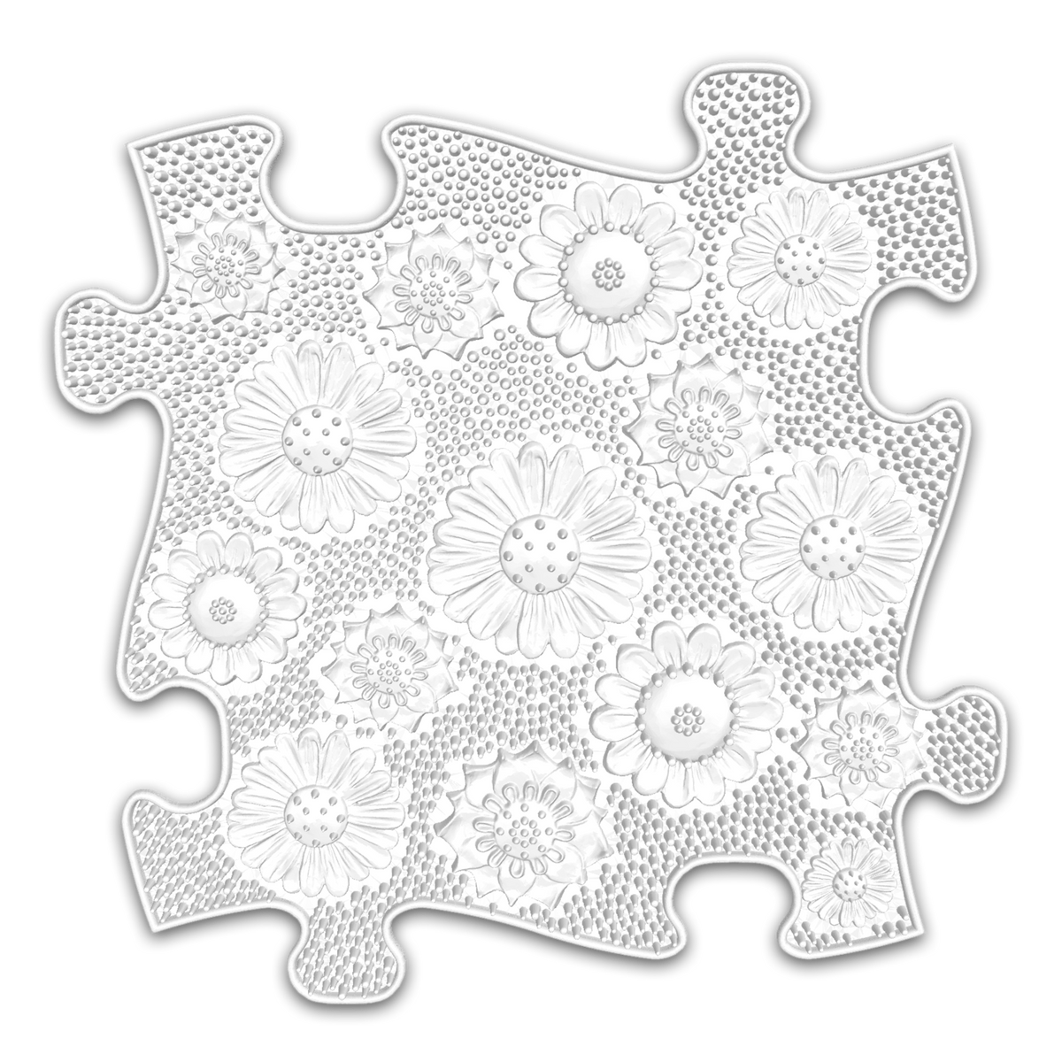 Tots Vision Puzzle Set play mats by TINNITOTS with daisy floral embossed design 1 piece on Tampa Home & Garden Store