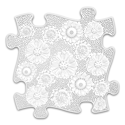 Tots Vision Puzzle Set play mats by TINNITOTS with daisy floral embossed design 1 piece on Tampa Home & Garden Store