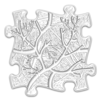 TINNITOTS Tots Vision Puzzle Set play mat piece with embossed coral-branch pattern on Tampa Home & Garden Store