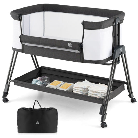 Baby Portable Bedside Sleeper with 7 Adjustable Heights - Tampa Home & Garden Store