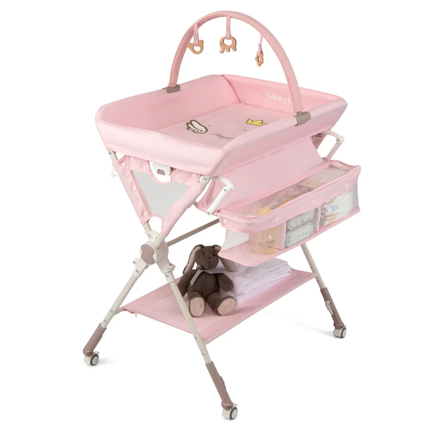 Foldable Baby Changing Table with Storage Bag