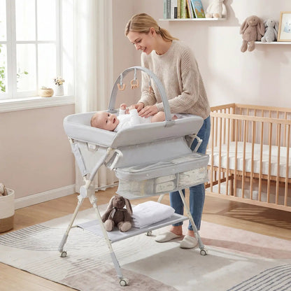 Foldable Baby Changing Table with Storage Bag