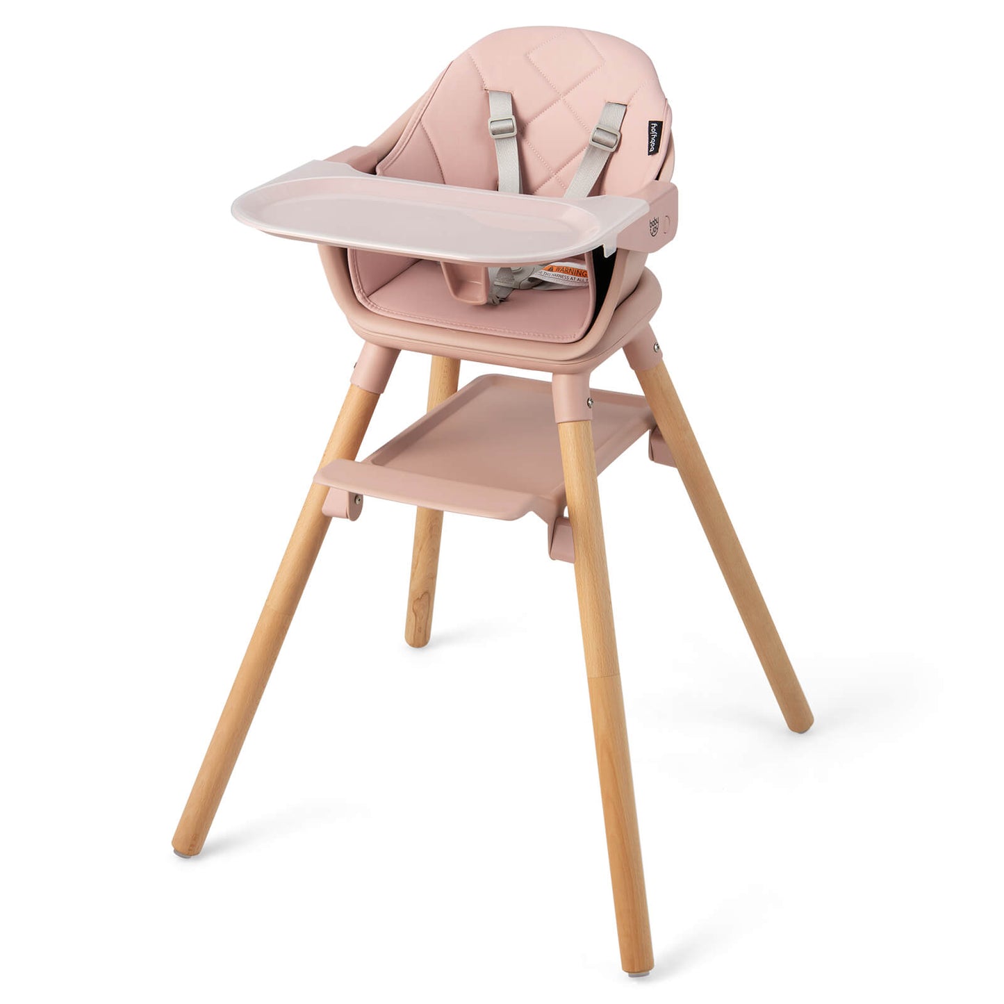 6-in-1 Baby High Chair with Removable Dishwasher and Safe Tray-White