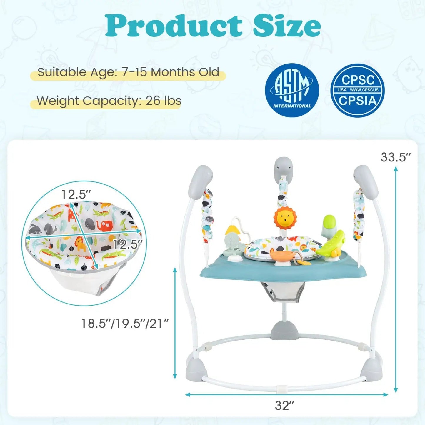 Baby Jump and Play Activity Center for Babies