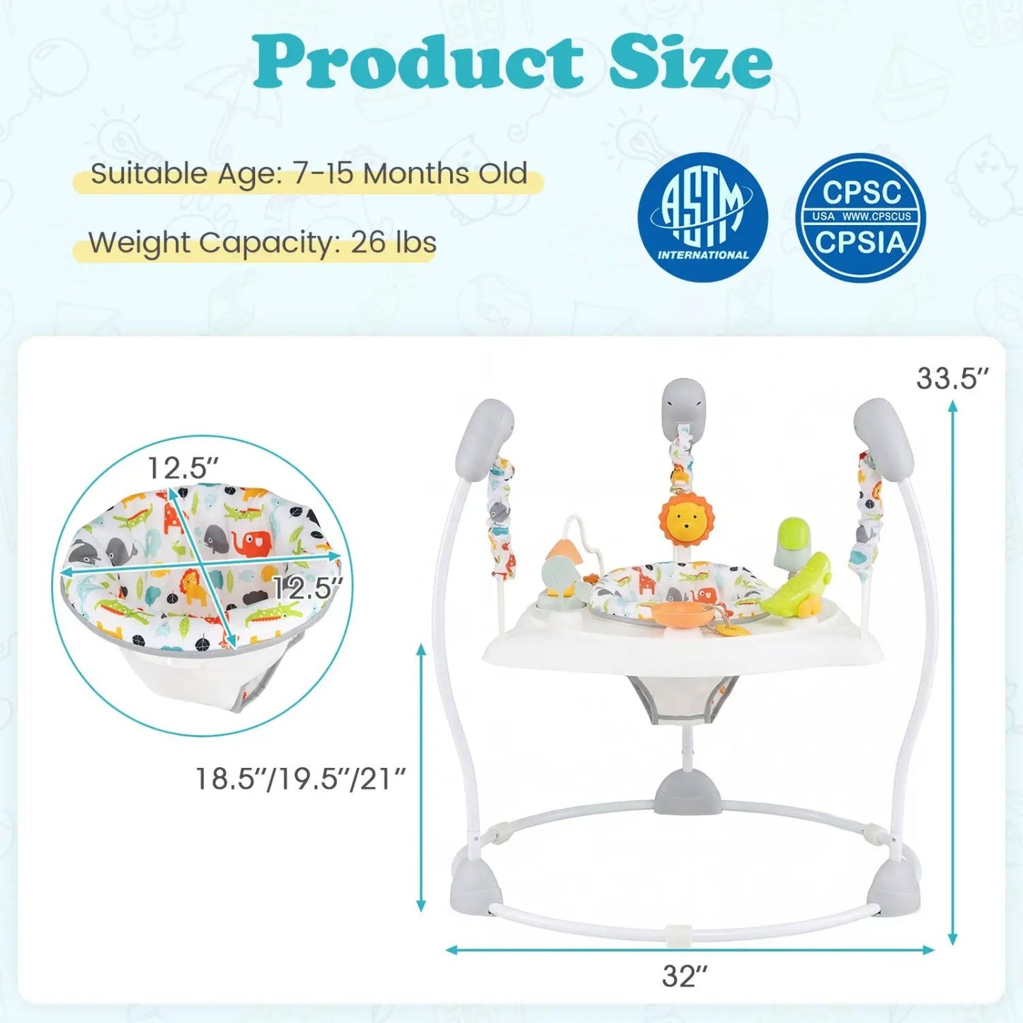 Baby Jump and Play Activity Center for Babies