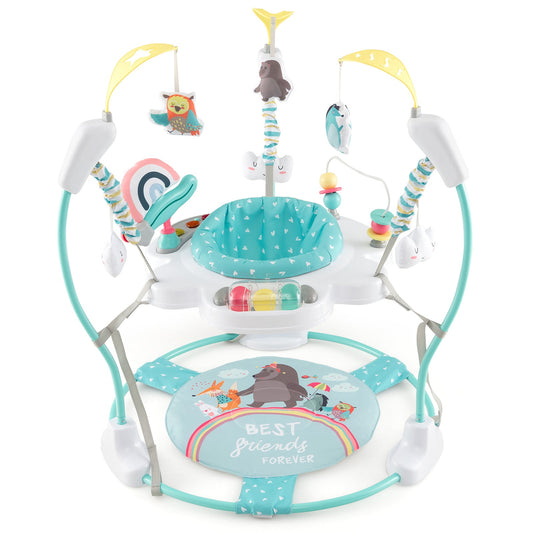 Baby Activity Center Height Adjustable Baby Bouncing Saucer with Interactive Toys - Tampa Home & Garden Store