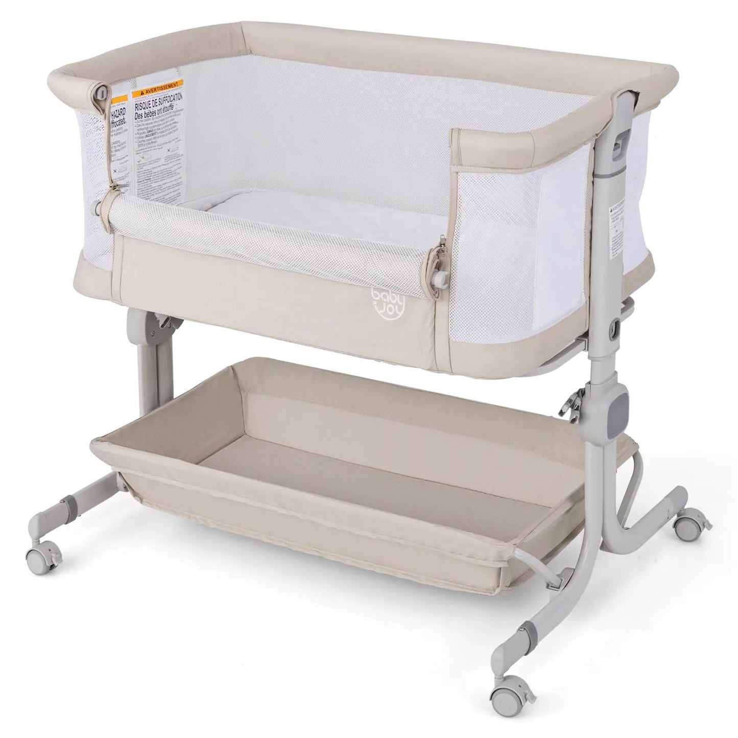 Bedside Sleeper Bassinet with 6 Level Height
