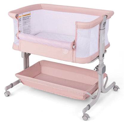 Bedside Sleeper Bassinet with 6 Level Height
