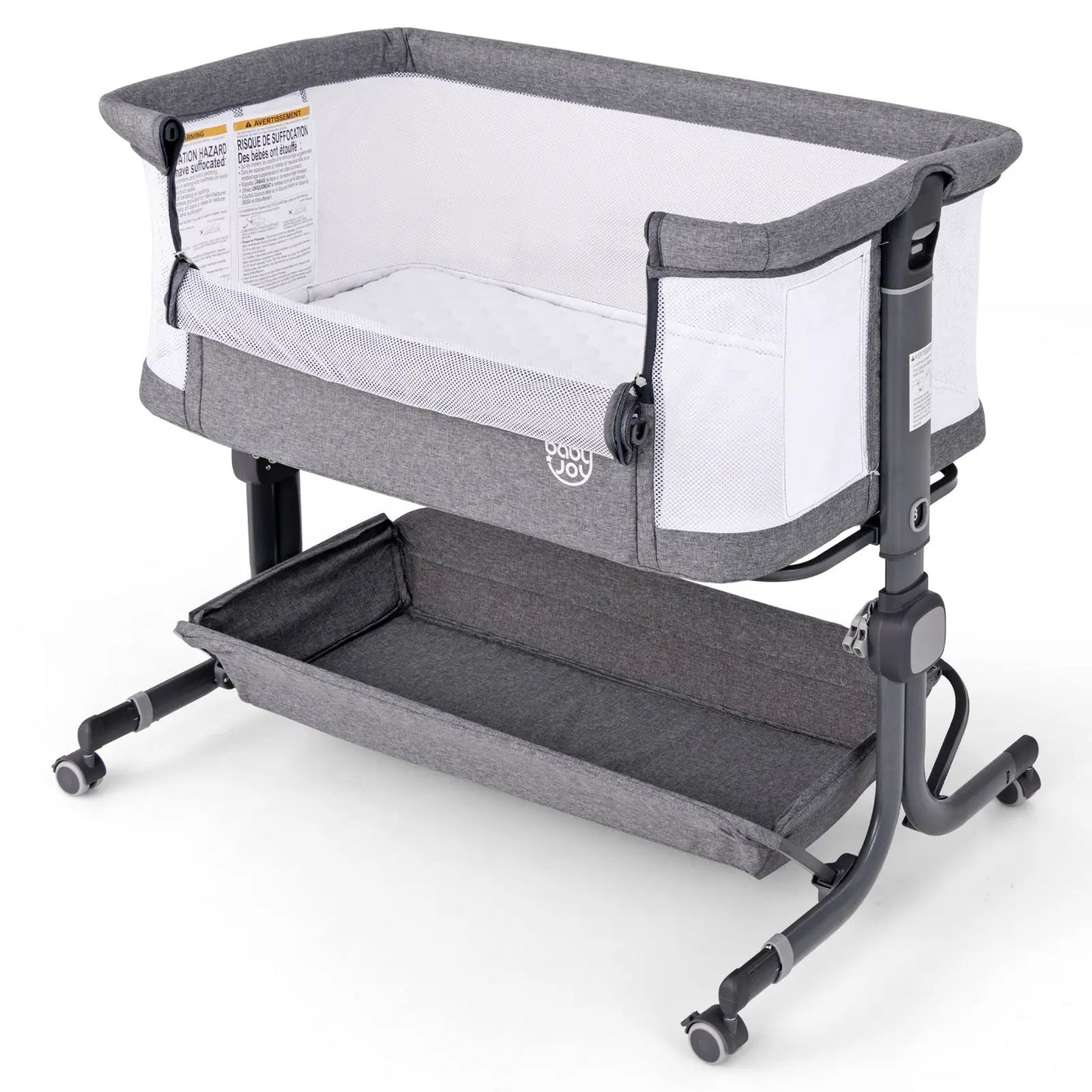 Bedside Sleeper Bassinet with 6 Level Height