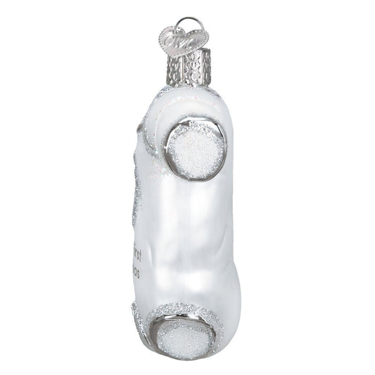 Babys First Christmas White Baby Onesie Glass Ornament - Tampa Home & Garden Store